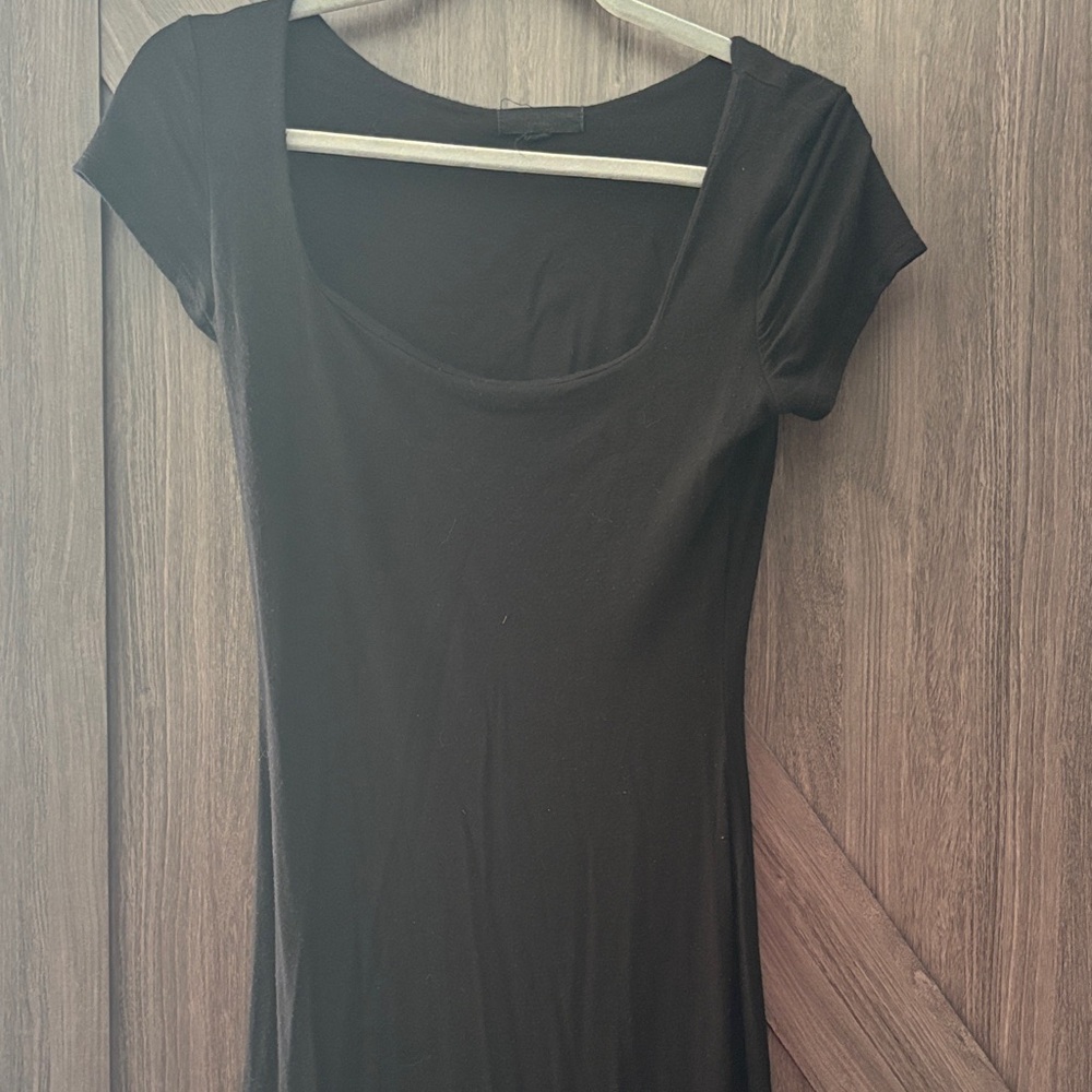 Bodycon Black Slit Dress